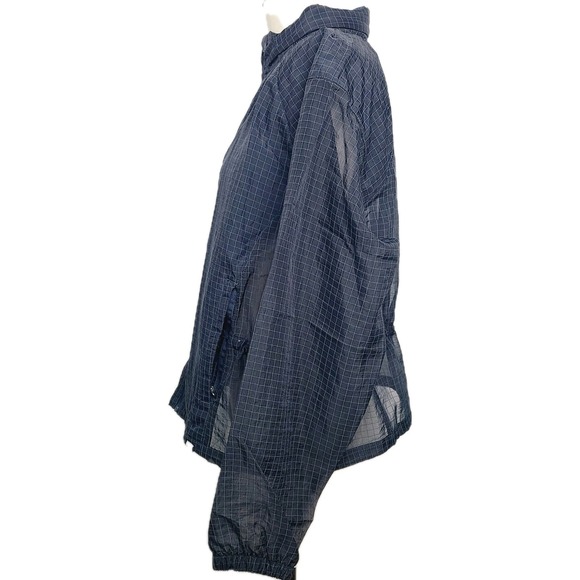 Nike Running Division Packable Grid Nylon Full Zip Windbreaker Jacket Navy L - Picture 5 of 11